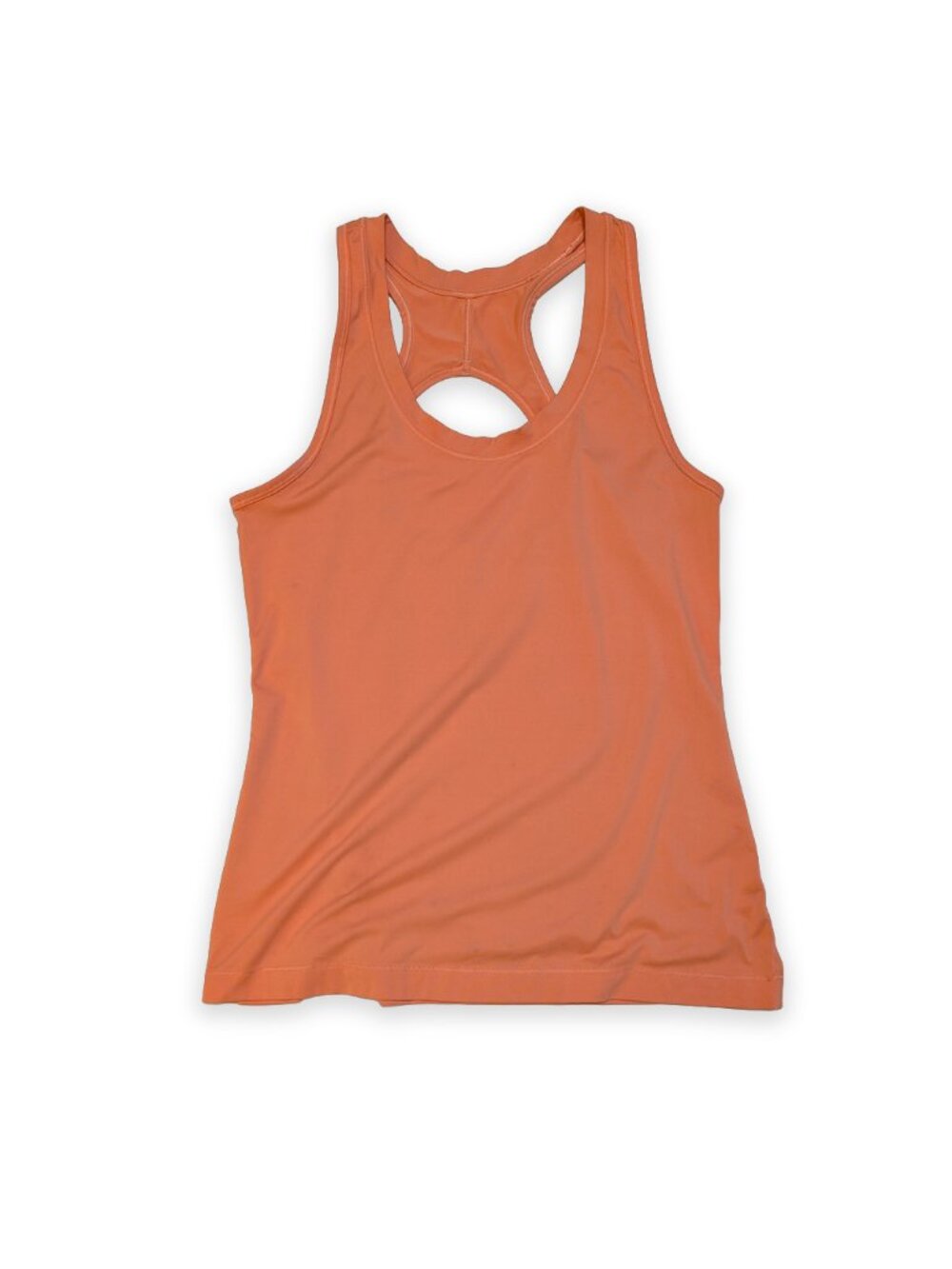Athleta Nitro Racerback Seamless Tank Top Soft Melon Orange Women's Size Medium